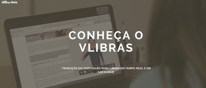 Vlibras realiza tradução em tempo real de português para libras (Foto: Reprodução/VLibras)