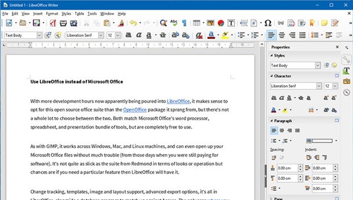 LibreOffice se destaca como alternativa ao popular Microsoft Office