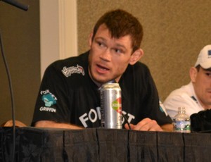 Forrest Griffin coletiva UFC 148 (Foto: Adriano Albuquerque/ SporTV.com)