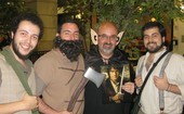 Fãs se fantasiam para sessão em SP (Cauê Muraro/G1)