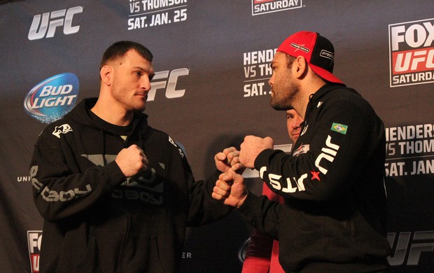 MMA - UFC Chicago - Gabriel Napão Gonzaga e Stipe Miocic (Foto: Evelyn Rodrigues)