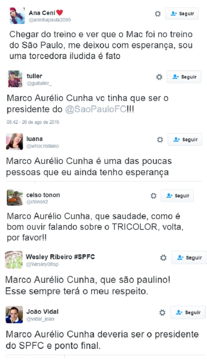 Marco Aurélio Cunha São Paulo (Foto: Reprodução/Twitter)