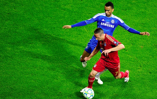Franck Ribery na partida do Bayern de Munique contra o Chelsea final Liga dos Campeões (Foto: AFP)