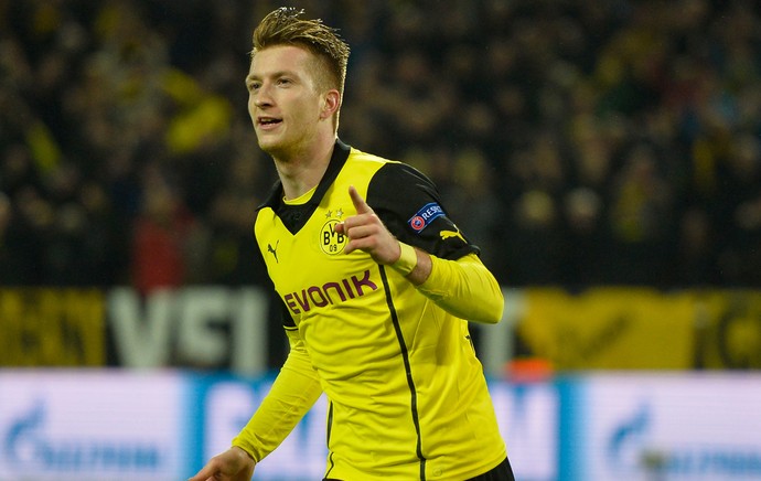 Marco Reus gol, Borussia Dortmund x Real Madrid (Foto: AFP) Marco Reus gol, Borussia Dortmund x Real Madrid (Foto: AFP)