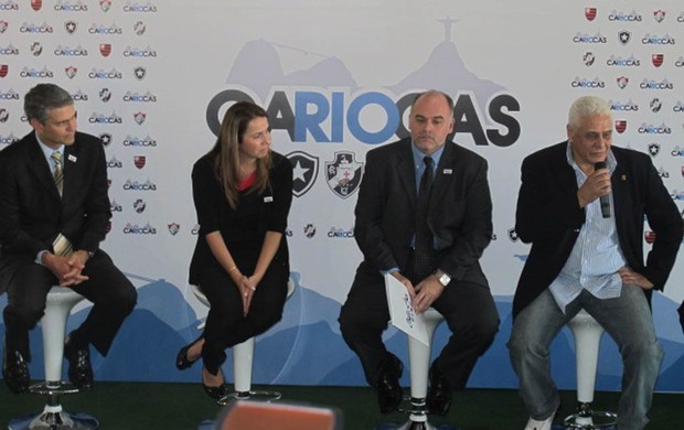 Peter, Patricia, Mauricio Assumpção e Dinamite Movimento "Cariocas" (Foto: André Casado / Globoesporte.com)