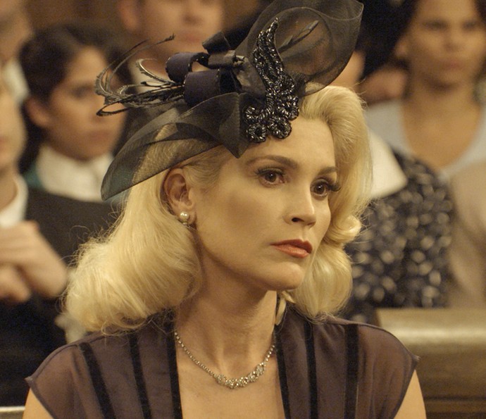 Sandra se declara inocente diante do juiz (Foto: TV Globo)