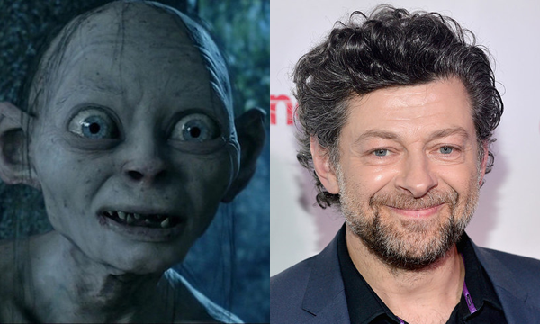 Andy Serkis como Gollum e atualmente (Foto: Divulgação)