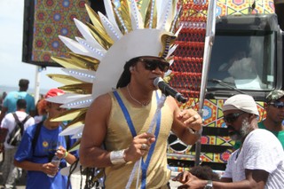 Carlinhos Brown (Foto: Denilson Santos com Wallace Barbosa e Wesley Costa / AgNews)