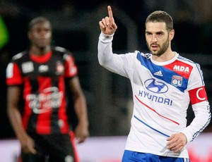 Lisandro Lopez gol Lyon (Foto: Reuters) Lisandro Lopez gol Lyon (Foto: Reuters)