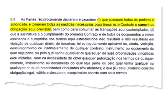 O contrato do estacionamento da Arena Corinthians (Foto: Reprodução)