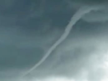 Princípio de tornado em Sinop (Foto: Cleyton Laurindo/Arquivo pessoal)
