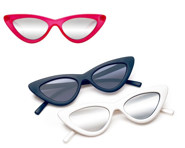 Alerta fashion! Óculos bicolores – e em formato gatinho – viram