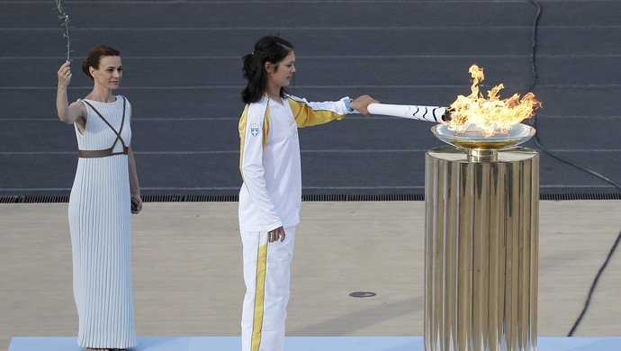 Cerimônia Tocha Olímpica Atenas (Foto: REUTERS/Alkis Konstantinidis)