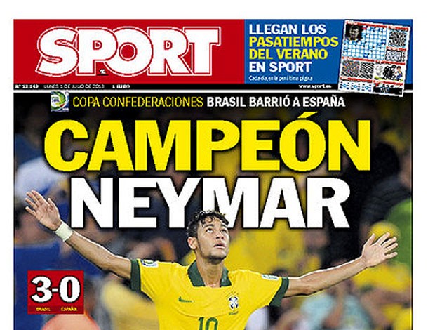 Reprodução capa jornal Sport.es (Foto: Reprodução)