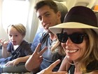 Danielle Winits viaja com o namorado e o filho caçula: 'Partiu Punta'