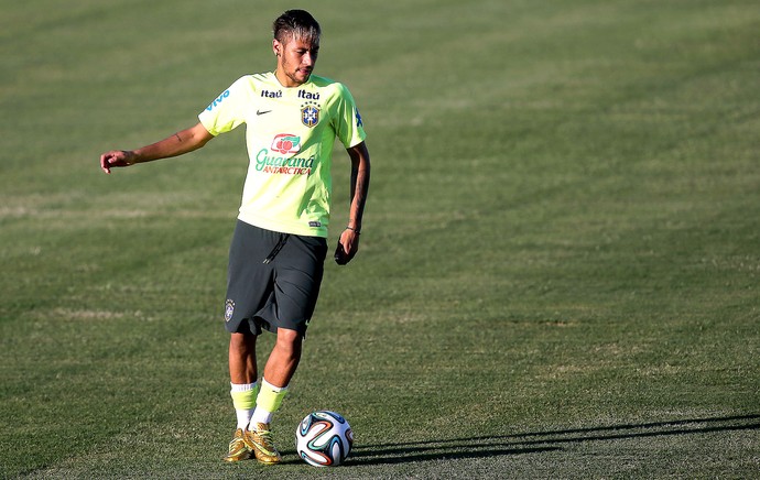 Neymar no treino da seleção (Foto: Jefferson Bernardes / VIPCOMM)