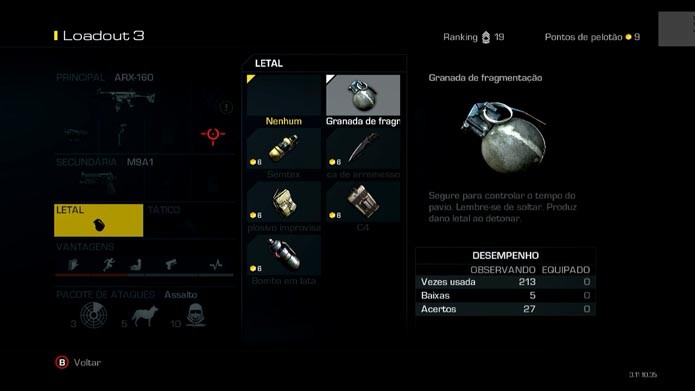Call of Duty Ghosts: como criar e editar classes no game (Foto: Reprodução/Murilo Molina)
