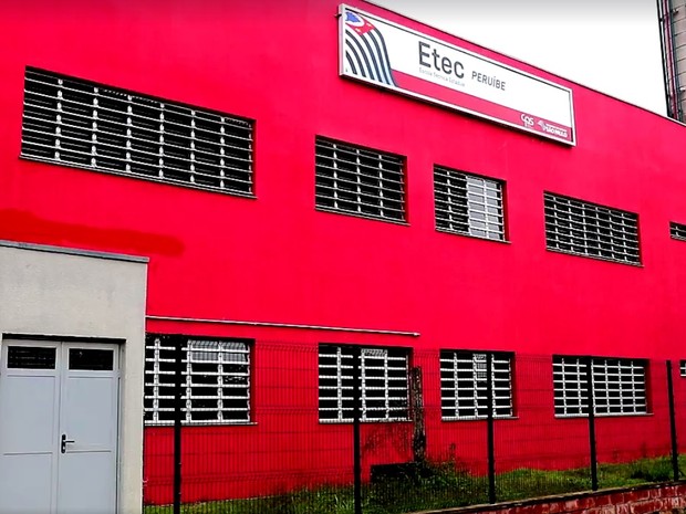 Novo prédio da Etec fica no bairro Três Marias (Foto: Reprodução/Prefeitura de Peruíbe)