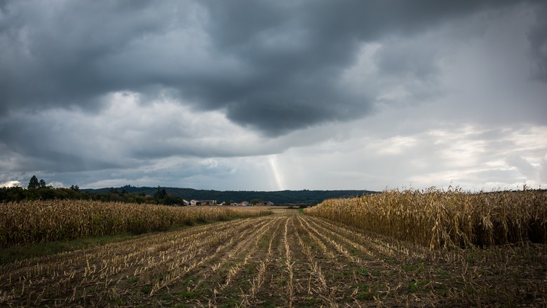 milho plantação chuva nuvens tempestade lavoura  (Foto: Getty Images)
