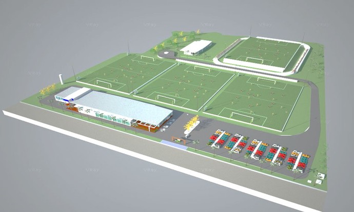 Novo Centro de Treinamento Santos (Foto: Divulgação )