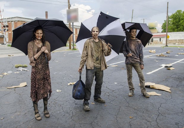 Bastidores de The Walking Dead (Foto: AMC / Divulgação)