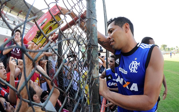 Andre Santos treino Flamengo (Foto: Alexandre Vidal/Fla Imagem)