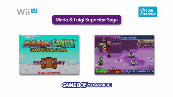 Mario & Luigi Superstar Saga será um dos jogos de GameBoy Advance para Wii U (Foto: Reprodução)