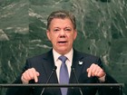 'A guerra na Colômbia terminou', diz Juan Manuel Santos na ONU