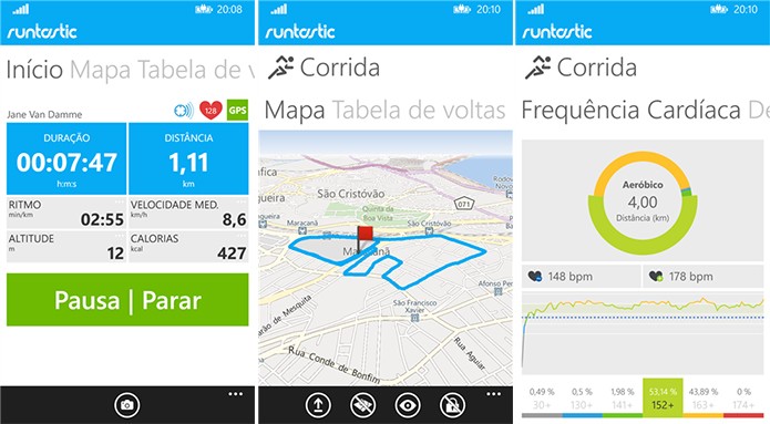 Runstatic é um aplicativo para Windows Phone ideal para práticas de atividades físicas (Foto: Divulgação/Windows Phone Store)