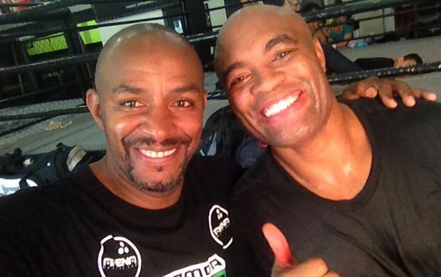 Anderson Silva e Jorge Eduardo Zumbi MMA (Foto: Reproduo/Facebook)