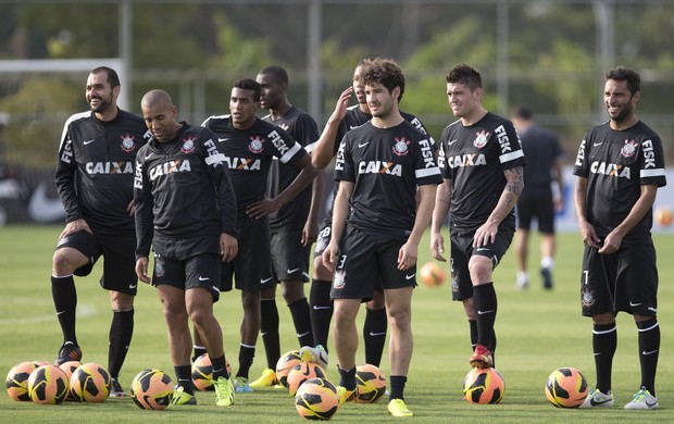 Jogadores treino Corinthians (Foto: Daniel Augusto Jr/Agência Corinthians)