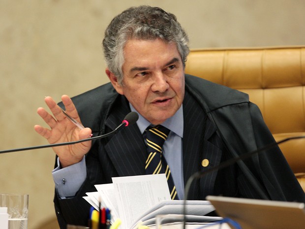 O ministro Marco Aurélio Mello em sessão do STF (Foto: Carlos Humberto/SCO/STF)