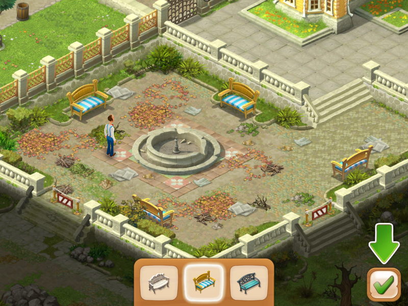 walkthrough gardenscapes new acres on facebook game level 77