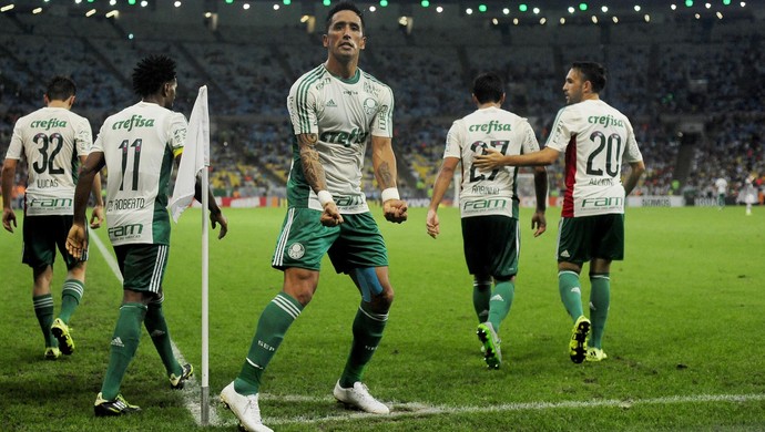 Barrios gol Fluminense x Palmeiras (Foto: DHAVID NORMANDO - Agência Estado)