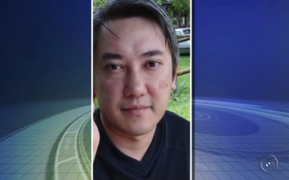 Zootecnista Hugo Imaizumi, de 41 anos, está estável em um quarto do SUS, sob escolta policial (Foto: Reprodução/TV TEM)