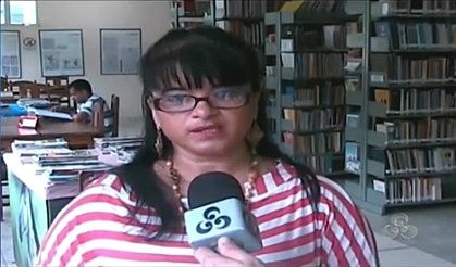 Diretora da biblioteca falou sobre a programação do evento (Foto: Amazônia TV)