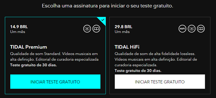 Tidal já está com conteúdo em português no seu site (Foto: Reprodução/Aline Jesus)