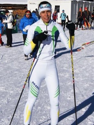 esqui cross-country Jaqueline Mourão Áustria (Foto: Reprodução/Facebook)