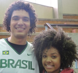 Anderson Varejão treino seleção brasileira basquete Osasco (Foto: David Abramvezt)