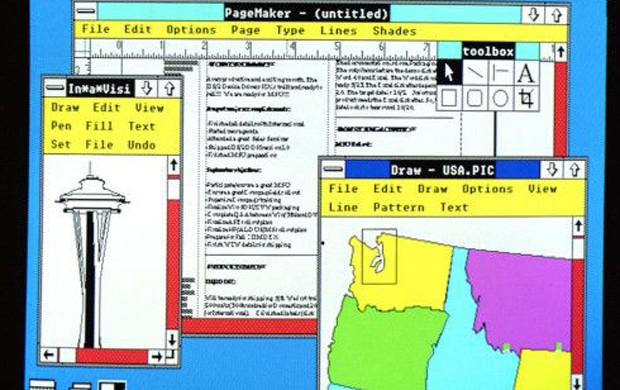 Em 1987 a Microsoft lançou o Windows 2.0 com memória ampliada, gráficos melhores e a possibilidade de sobrepor janelas, controlar o desenho da tela e usar atalhos no teclado para acelerar o trabalho (Foto: Divulgação/Microsoft)