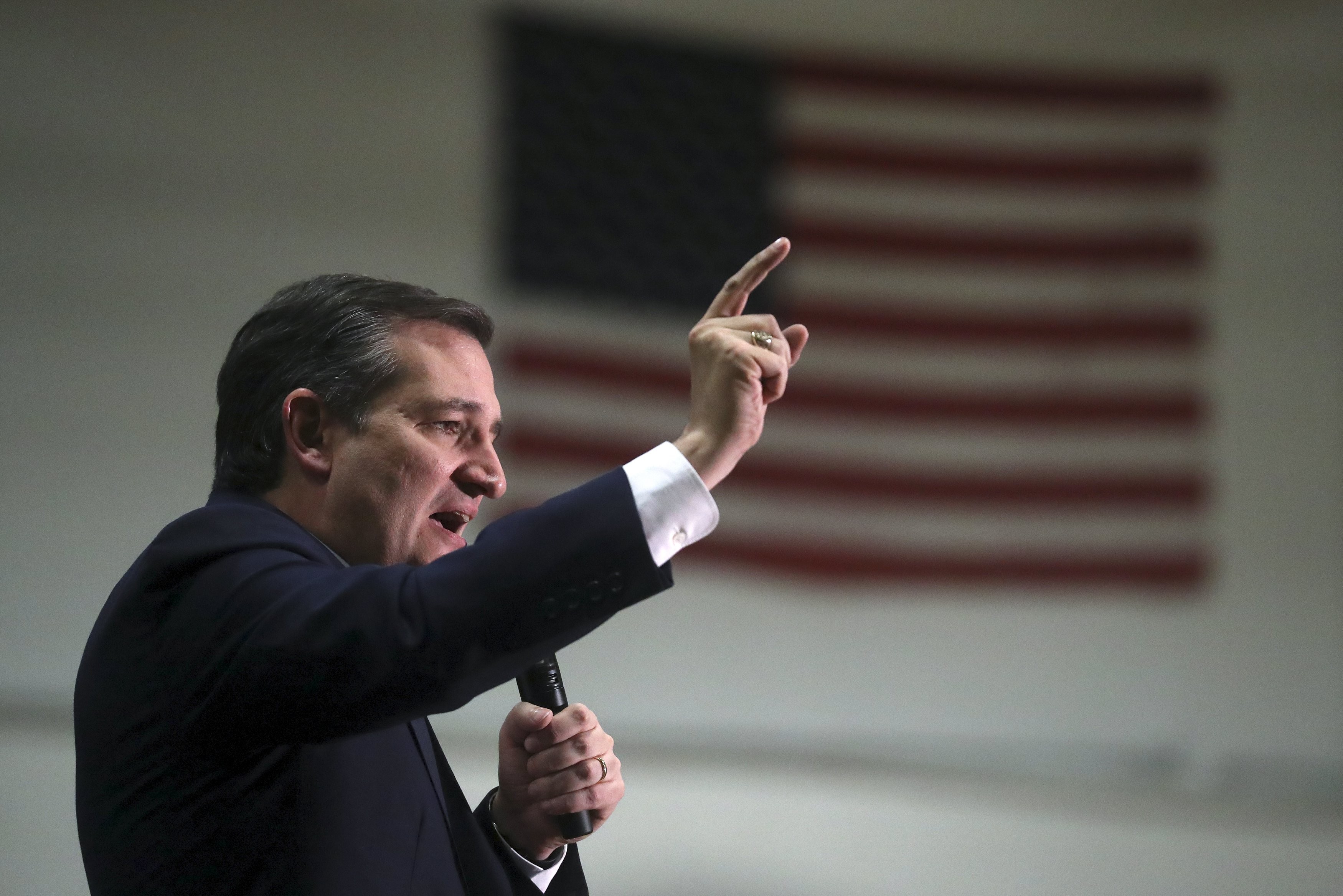Ted Cruz faz campanha no estado de Nova York (Foto: Reuters)