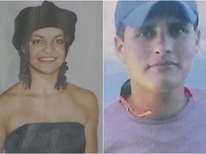 Fábia e Douglas foram mortos a tiros em Campo Alegre de Goiás (Foto: Reprodução/TV Anhanguera)