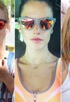 Óculos espelhados são hit entre famosas como Bruna Marquezine