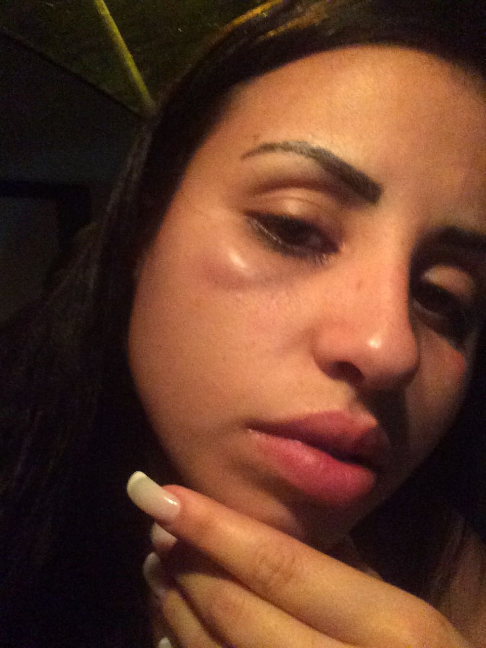 Jéssica França é agredida e acusa porteiros do prédio do ex-namorado na Zona Oeste do Rio (Foto: Arquivo pessoal/Jéssica França)