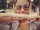 Ex-BBB Lia Khey mostra nova tatuagem em rede social