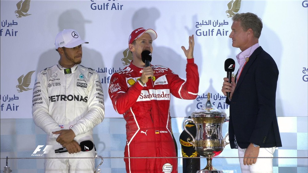 Sebatian Vettel Fórmula 1 GP do Bahrein Ferrari 2017 (Foto: Reprodução)