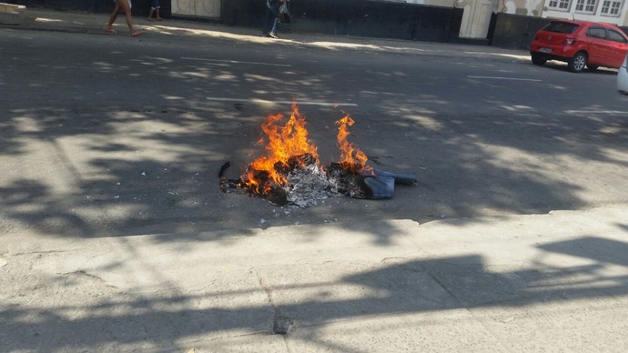 Vasco protesto torcida São Januário (Foto: Reprodução)