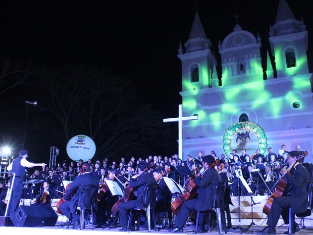 Orquestra Sinfônica de Teresina encantou teresinenses em noite especial (Foto: Catarina Costa/G1)