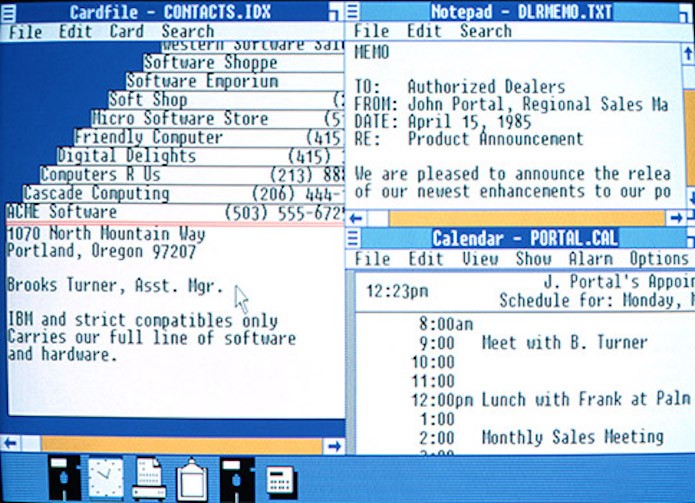 Windows 1: Interface gráfica fortemente baseada no uso do mouse (Foto: Divulgação/Microsoft)