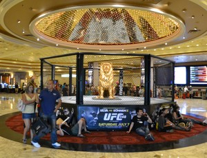 Octogono no lobby do MGM (Foto: Adriano Albuquerque / Sportv)